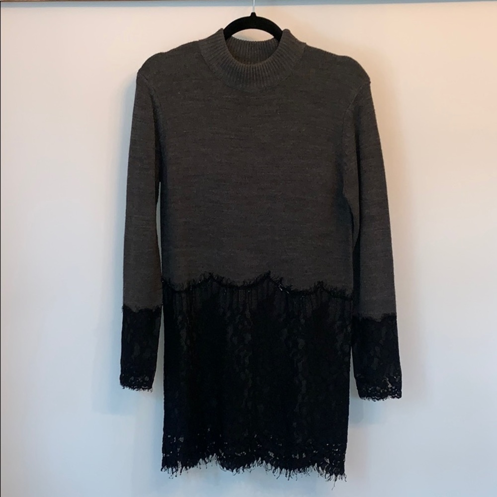 Sweater & Lace Dress